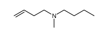 N-(3-butenyl)-N-methylbutylamine Structure