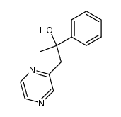 2-(2-hydroxy-2-phenylpropyl)pyrazine结构式