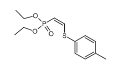 diethyl (Z)-2-(4-methylphenylthio)ethenylphosphonate结构式