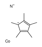 cobalt,1,2,3,4,5-pentamethylcyclopenta-1,3-diene,(sulfidoimino-λ4-sulfanylidene)azanide Structure