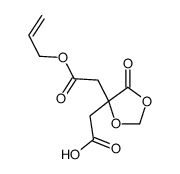2-[5-oxo-4-(2-oxo-2-prop-2-enoxyethyl)-1,3-dioxolan-4-yl]acetic acid结构式