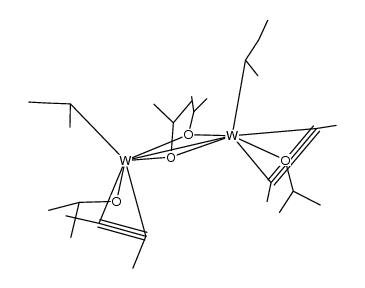 W2(i-Bu)2(MeCCMe)2(O-i-Pr)4结构式