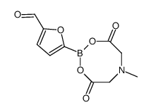 5-甲酰基呋喃-2-硼酸甲基亚氨基二乙酸酯结构式