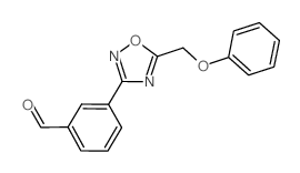 3-[5-(Phenoxymethyl)-1,2,4-oxadiazol-3-yl]-benzaldehyde结构式