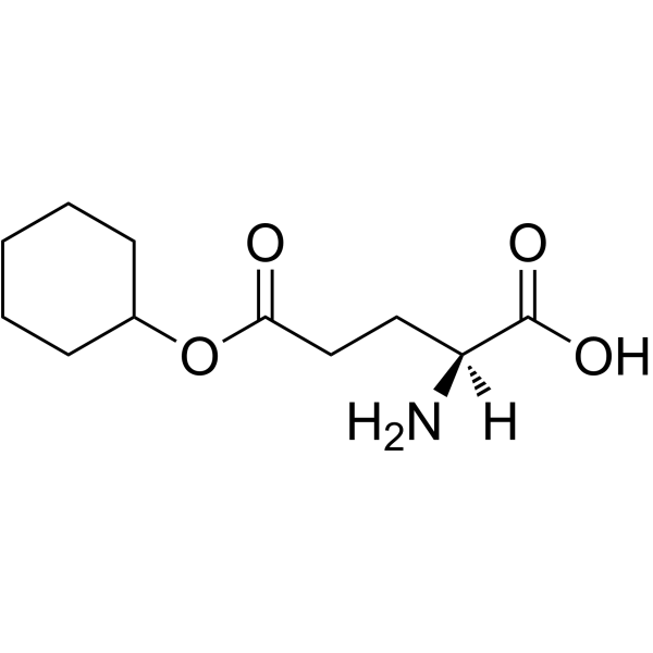 L-谷氨酸-5-环己酯结构式