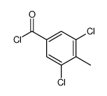 3,5-dichloro-4-methylbenzoyl chloride Structure