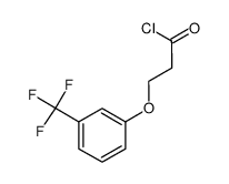 3-(3-(trifluoromethyl)phenoxy)propanoyl chloride结构式