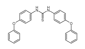 N,N'-bis-(4-phenoxy-phenyl)-thiourea structure