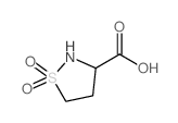 1,1-二氧代-异噻唑烷-3-羧酸结构式
