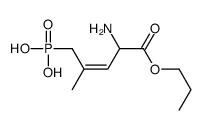 (4-amino-2-methyl-5-oxo-5-propoxypent-2-enyl)phosphonic acid结构式
