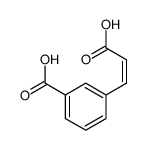 3-(2-carboxyethenyl)benzoic acid结构式
