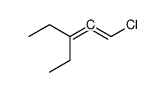 3-ethyl-1-chloro-penta-1,2-diene Structure