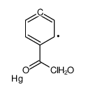 (4-carbonochloridoylphenyl)mercury,hydrate Structure