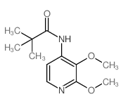 N-(2,3-二甲氧基吡啶-4-基)新戊酰胺结构式