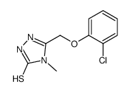 5-[(2-Chlorophenoxy)methyl]-4-methyl-4H-1,2,4-triazole-3-thiol Structure