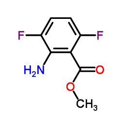 2-氨基-3,6-二氟苯甲酸甲酯结构式