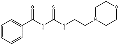n-benzoyl-n'-(2-morpholinoethyl)thiourea Structure