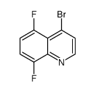 4-溴-5,8-二氟喹啉结构式