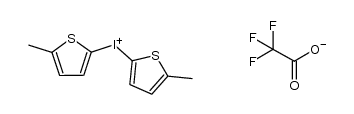 bis(5-methyl-2-thienyl)iodonium trifluoroacetate结构式
