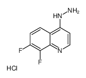 4-Hydrazino-7,8-difluoroquinoline hydrochloride结构式