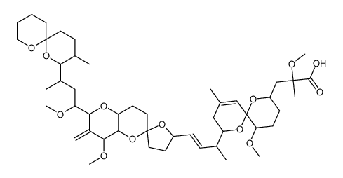 2-methoxy-3-[11-methoxy-2-[4-[4-methoxy-2-[1-methoxy-3-(3-methyl-1,7-dioxaspiro[5.5]undecan-2-yl)butyl]-3-methylidenespiro[4a,7,8,8a-tetrahydro-4H-pyrano[3,2-b]pyran-6,5'-oxolane]-2'-yl]but-3-en-2-yl]-4-methyl-1,7-dioxaspiro[5.5]undec-4-en-8-yl]-2-methylp Structure