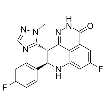 (8R,9S)-5-氟-8-(4-氟苯基)-2,7,8,9-四氢-9-(1-甲基-1H-1,2,4-三唑-5-基)-3H-吡啶并[4,3,2-DE]酞嗪-3-酮结构式