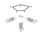 cyclopentadienylrhenium tricarbonyl structure