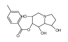 [(1S,6S,7R,8R,8aR)-1,6,8-trihydroxy-1,2,3,5,6,7,8,8a-octahydroindolizin-7-yl] 4-methylbenzoate结构式