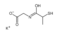 potassium,2-(2-sulfanylpropanoylamino)acetate Structure