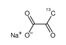 丙酮酸钠-3-13C结构式