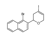 2-(1-bromonaphthalen-2-yl)-4-methyl-3,6-dihydro-2H-pyran结构式