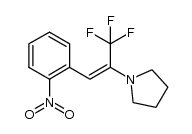 1-[2-(2-nitrophenyl)-1-(trifluoromethyl)vinyl]pyrrolidine结构式
