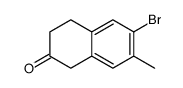 6-BROMO-7-METHYL-3,4-DIHYDRONAPHTHALEN-2(1H)-ONE结构式