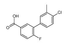 3-(4-chloro-3-methylphenyl)-4-fluorobenzoic acid Structure