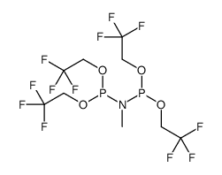 N,N-bis[bis(2,2,2-trifluoroethoxy)phosphanyl]methanamine结构式
