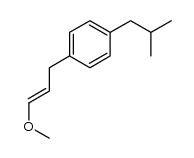 4-isobutyl 1-(3-methoxy-2-propen-1-yl)benzene结构式