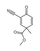 methyl 1-methyl-3-cyano-4-oxo-2,5-cyclohexadiene-1-carboxylate Structure