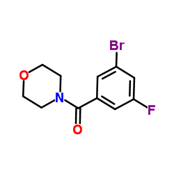 (3-Bromo-5-fluorophenyl)(4-morpholinyl)methanone Structure