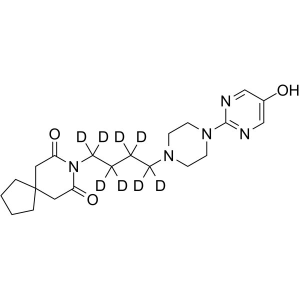 5-Hydroxy Buspirone-d8 Structure