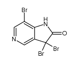 3,3,7-tribromo-1,3-dihydro-2H-pyrrolo[3,2-c]pyridin-2-one结构式