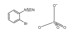 2-bromobenzenediazonium hydrogensulfate Structure