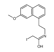 2-iodo-N-[2-(7-methoxynaphthalen-1-yl)ethyl]acetamide结构式