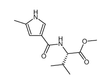 (S)-N-(2-methyl-pyrrol-4-carbonyl)valine methyl ester结构式