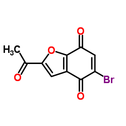 2-Acetyl-5-bromo-benzofuran-4,7-dione structure