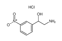 2-AMINO-1-(3-NITROPHENYL)ETHANOL HYDROCHLORIDE Structure