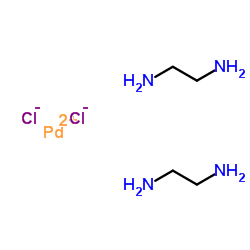 双(乙二胺)钯二氯化物结构式