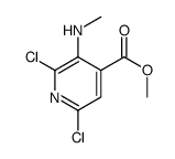 2,6-二氯-3-(甲氨基)异烟酸甲酯结构式