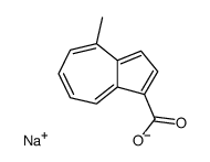 4-methylazulene-1-carboxylic acid sodium salt Structure