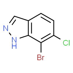 7-Bromo-6-chloro-1H-indazole Structure