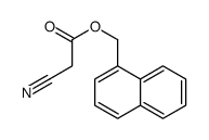 naphthalen-1-ylmethyl 2-cyanoacetate结构式